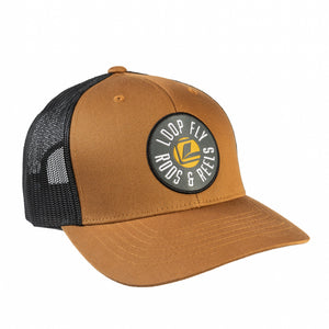 Fly Rods &amp; Reels Cap, Caramel/Black